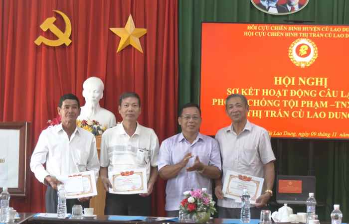 Cù Lao Dung: CLB Hội Cựu Chiến binh góp sức đẩy lùi tội phạm, đảm bảo trật tự xã hội, an toàn giao thông